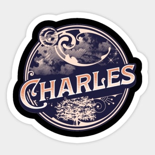 Charles Name Tshirt Sticker